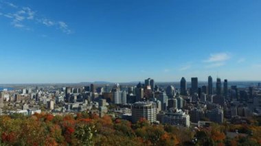 Montreal siluetinin panoramik görünüm