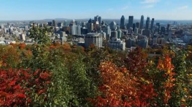 Montreal siluetinin panoramik görünüm