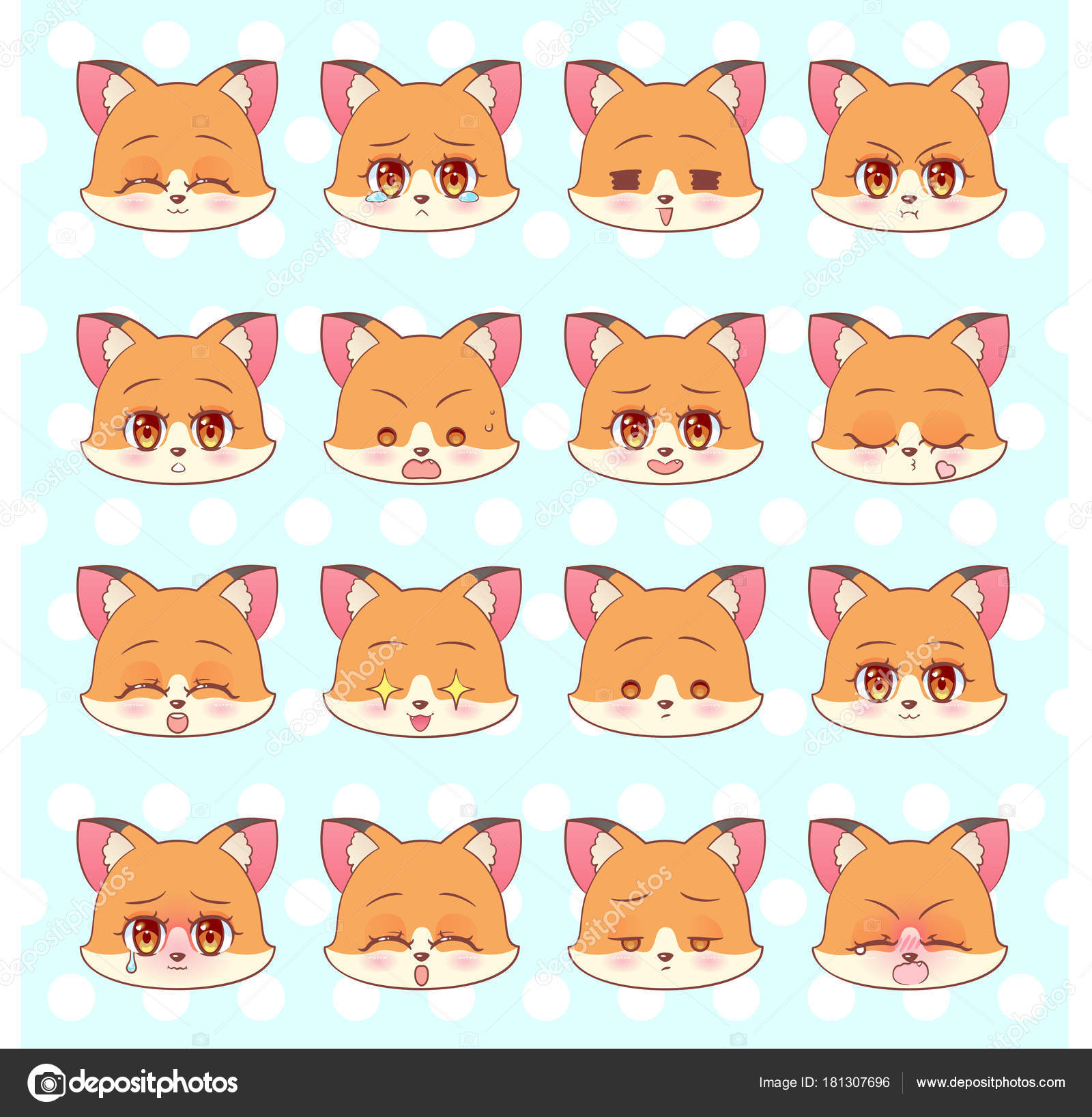 Angry Kitten Cat Face Emoticon - Emoji - Sticker