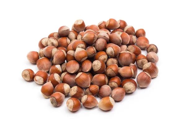 Hazelnuts. Food background, photo wallpaper. — Stock Photo, Image