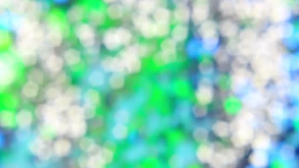Свічка Світла Боке Розмивається Тла Боке Різнокольоровий Фон Білий Зелений — стокове відео