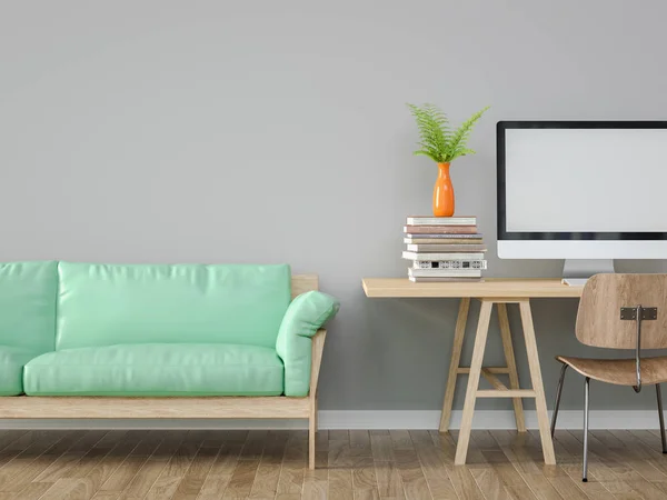 Habitación limpia Moderno sentirse cómodo cuando se sienta . — Foto de Stock