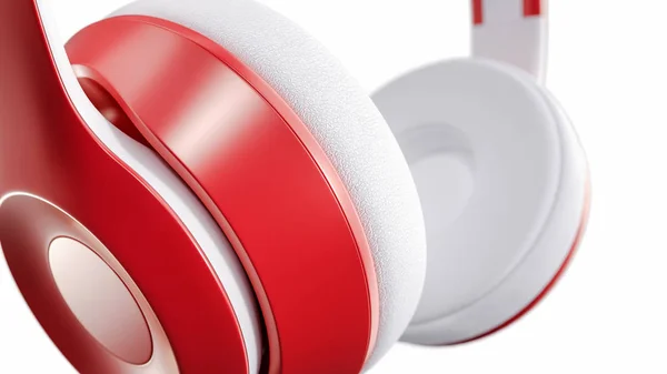 Close-up of headphones on a white background. — Stock Photo, Image