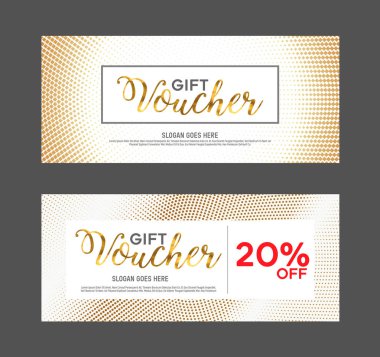 Hediye çeki tasarım şablonu. Zerafet ile tasarlanmış.