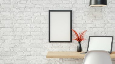 İç beyaz oda arka plan.