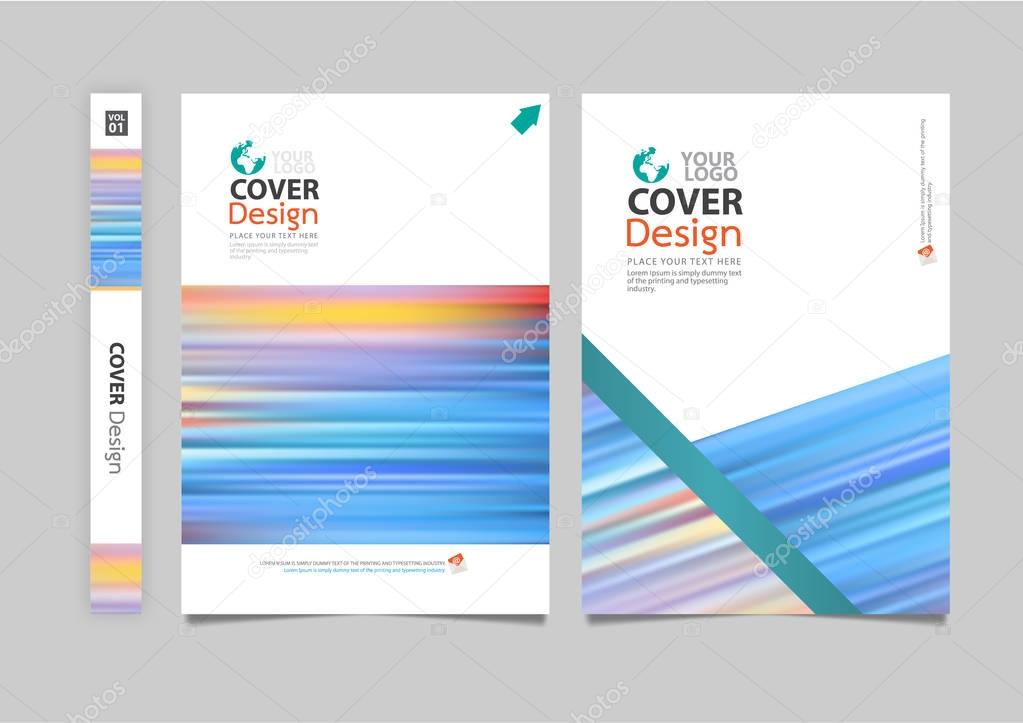Business flyer booklet brochure cover vector.