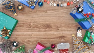 Noel afiş arka plan kopya alanı ile