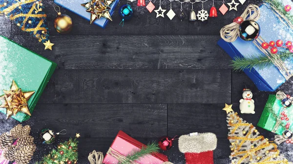 Noel afiş arka plan kopya alanı ile.