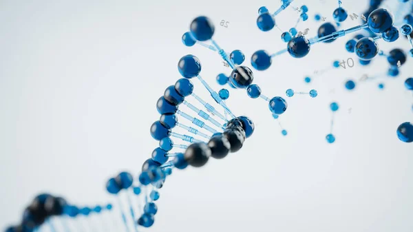 Cyfrowy ilustracja DNA. — Zdjęcie stockowe