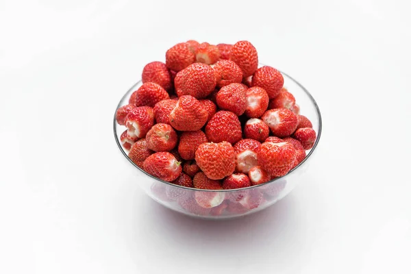 Plate with strawberry — Stock Photo, Image