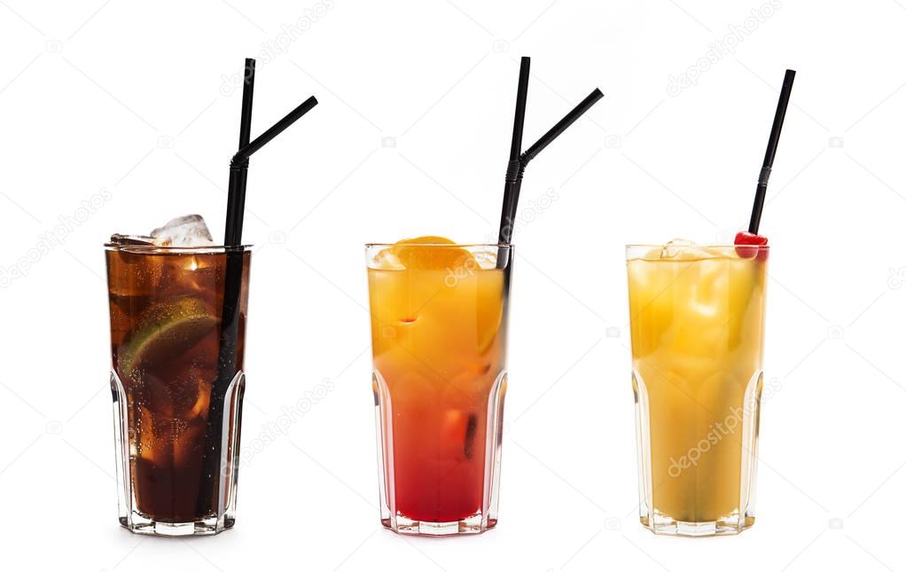 assorted long drinks