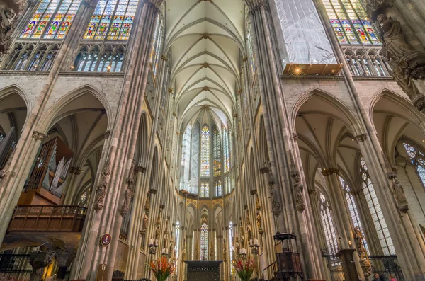 Interiör av Cologne domkyrka. Romersk-katolska katedralen. — Stockfoto