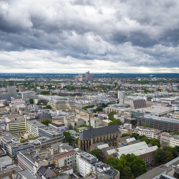 Aerial view of Cologne from the viewpoint of Cologne Cathedral. Stock Image
