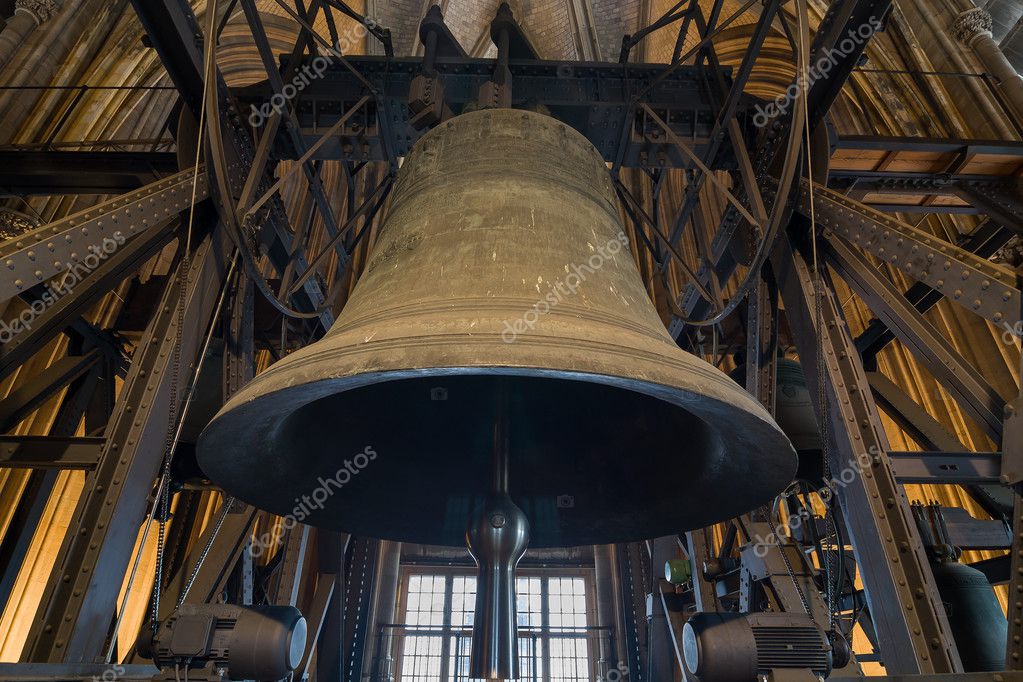Ancient big bell in the Cologne Cathedral. – Stock Editorial Photo