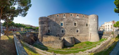 Castello Ursino veya Bear Castle in Catania, Sicilya