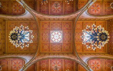 Tavan Dohany Sokağı Sinagogu Budapeşte, Macaristan.