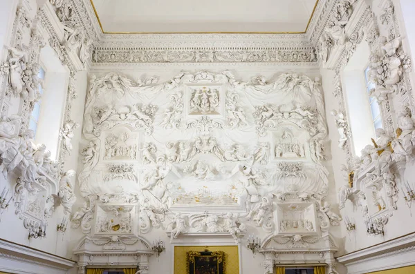 Interior del Oratorio del Rosario de Santa Cita en Palermo, Sicilia, Italia . — Foto de Stock