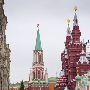 Moskova, Rusya 'daki Kremlin manzarası