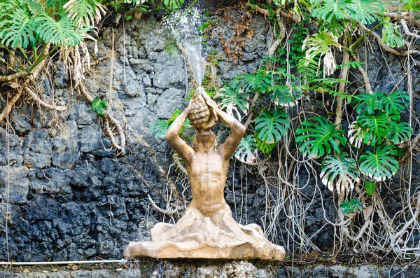 Villa Bellini çeşme. Catania, Sicilya, İtalya