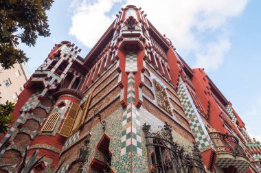 Casa Vicens bir modernist Barcelona, Catalonia, İspanya'da inşa ediyor