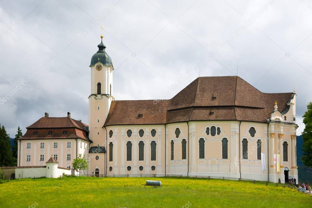 Beautiful the Pilgrimage Church of Wies, Bavaria, Germany.