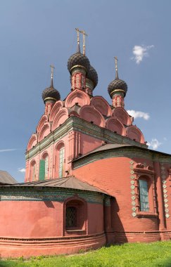 Yaroslavl kilisede İsa'nın doğuşu. Rusya'nın altın yüzük