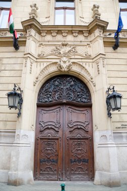 Vintage kapı Budapeşte Metropolitan Ervin Szabo Kütüphanesi