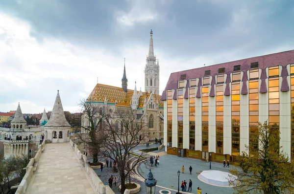 La Iglesia Matthias es una iglesia católica ubicada en Budapest, Hungría. — Foto de Stock