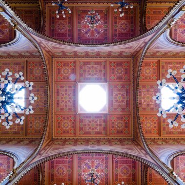 Tavan Dohany Sokağı Sinagogu Budapeşte, Macaristan.