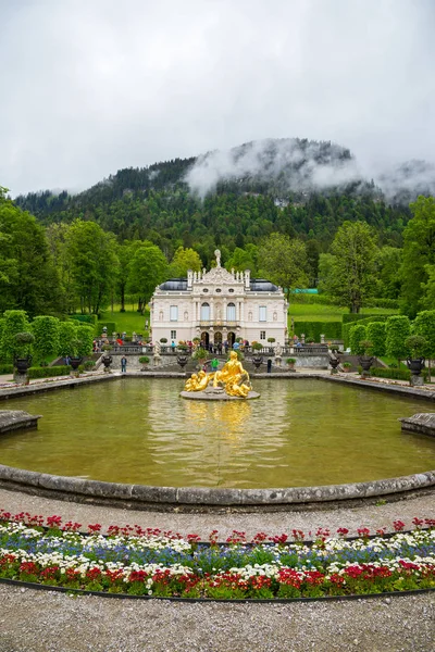 Ettal Alemanha Junho 2016 Palácio Linderhof Schloss Sudoeste Baviera Alemanha — Fotografia de Stock