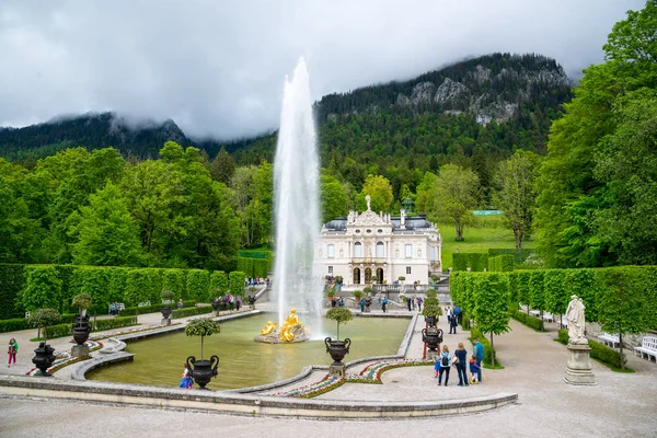 Ettal Deutschland Juni 2016 Schloss Linderhof Ist Ein Schloss Deutschland — Stockfoto