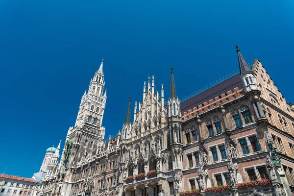 Neues Rathaus am Marienplatz. München. Bayern. Deutschland. — Stockfoto