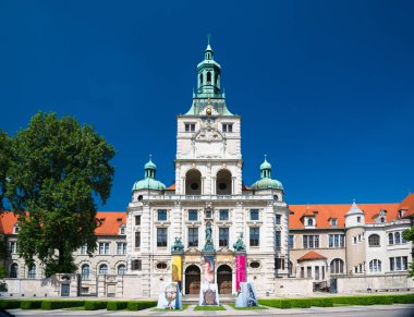 München, Almanya - 7 Haziran 2016: Bavarian National Museum Münih, Almanya, görünüm