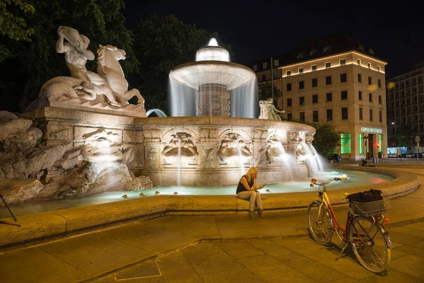 München Deutschland Juni 2016 Nachtansicht München Bayern Deutschland — Stockfoto