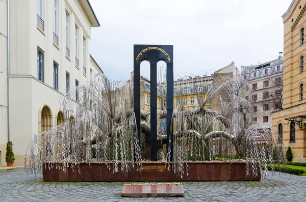 Budapest Ungarn Februar 2016 Baum Des Lebens Denkmal Für Die — Stockfoto