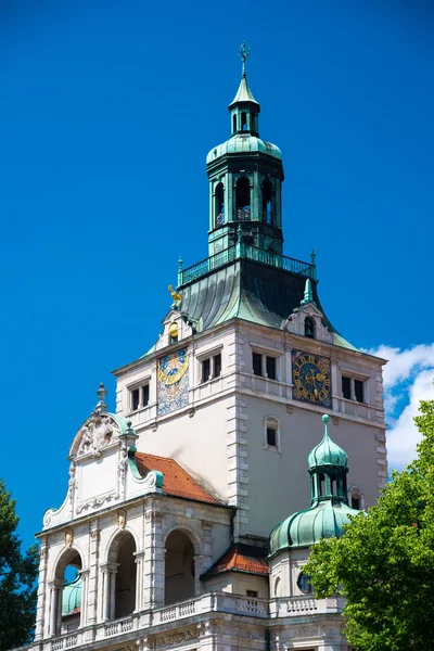 Pohled Bavorské Národní Muzeum Mnichově Německo — Stock fotografie