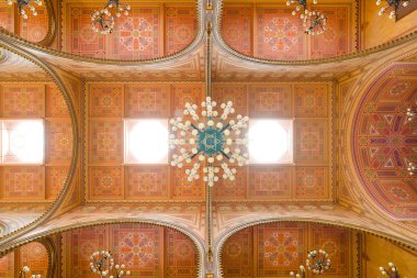 Tavan Dohany Sokağı Sinagogu Budapeşte, Macaristan.