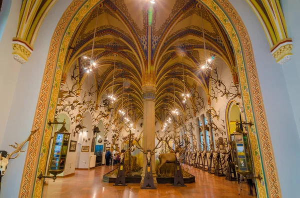 Budapeşte Vajdahunyad castle iç. Tarım Müzesi. — Stok fotoğraf