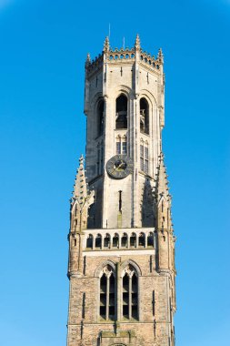 Çan kulesi, aka Belfort, Bruges, ortaçağ çan kulesi'nın tarihi merkezinde, Bruges, Belçika.