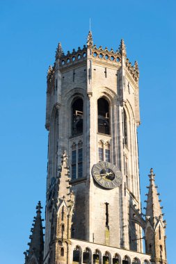 Çan kulesi, aka Belfort, Bruges, ortaçağ çan kulesi'nın tarihi merkezinde, Bruges, Belçika.