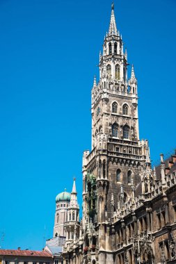 New Town Hall, Marienplatz Meydanı Münih, Almanya.