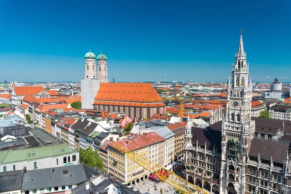 Mnichov, frauenkirche, katedrála naší paní, Bavorsko, Německo. Royalty Free Stock Fotografie