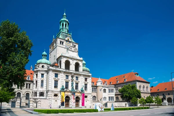 Pohled z bavorské národní muzeum v Mnichově, Německo — Stock fotografie