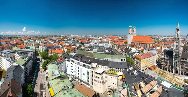 Πανοραμική θέα του κέντρου της πόλης Μόναχο, Βαυαρία, Γερμανία — Φωτογραφία Αρχείου