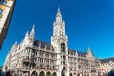 Marienplatz Münih, Bavyera, Almanya New Town Hall.