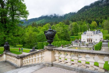 Linderhof Palace Bavyera Almanya, eski Kral Ludwig II kaleler