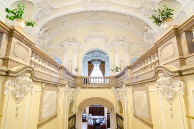 İç kalenin Vajdahunyad Budapeşte, Macaristan. Tarım Müzesi.