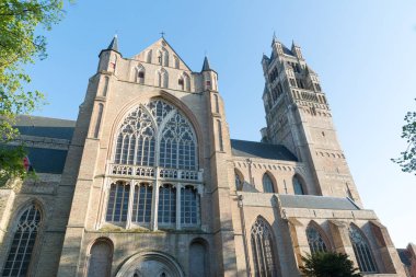 St.'ın SalvatorKatedrali tarihi merkezi şehir Bruges, Belçika