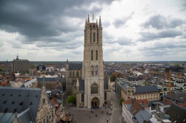 Saint Bavo Katedrali tarihi bölümünde, Gent, Belçika.