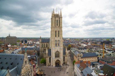Saint Bavo Katedrali tarihi bölümünde, Gent, Belçika.